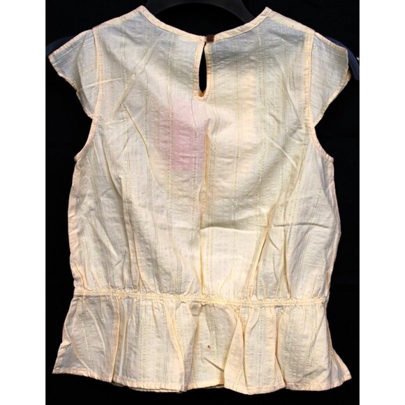 NEW VTG 2007 Gymboree Savanna Sunset Ivory Sequin Sparkle Blouse Stripe Metallic - Picture 4 of 7